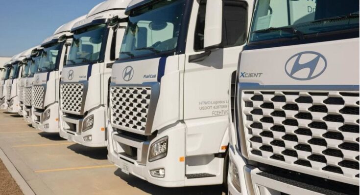 Hydrogen fuel cell trucks hit the roads in Georgia